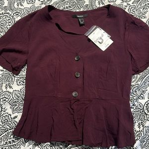 Forever 21 Button Blouse